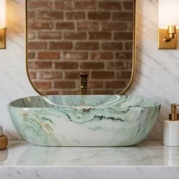 VR CERAMIC Premium Which Gives Look To your Home Table Top Wash Basin JSD-1026 (18*13*5 INCH ) Very Stylish Bathroom Luxury Wash Basin (Multicolour) Table Top Basin-picture-15