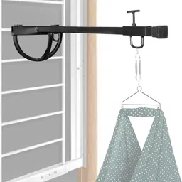 ella trendz Adjustable Iron Baby Cradle Window Hanger with Sliding Arm & Lock Clamp-picture-24
