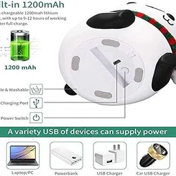 starvokes Cute Panda Night Lamp for Kids |Soft Silicone 7 Color Changing LED Nursery Light Night Lamp image 4