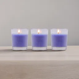 hosley Lavender Fields Fragrance Glass Votive for Home Decor|Burn Time 12 Hours Candle image 2