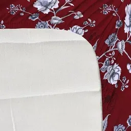 shady Cotton Double Fitted (Elastic) 144 TC Floral Bedsheet image 4