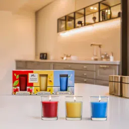 3-Pack Shot Glass Candle - Apple, Vanilla & Linen-image-72