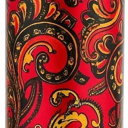 ms handicraft Pure Copper Printed Water Bottle | Leak Proof (Red Floral Design 1000 ml Water Bottles-picture-28