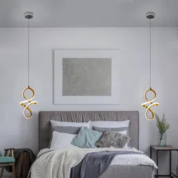 sinoman Modern Infinity Loop LED Wall Light Luxury Gold Finish Acrylic Wall Lamp Pendant Lamp Ceiling Lamp image 4