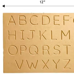 rewashree craft world Wooden Tracing Board for Kids (0-10 Number & Capital ABC) (Set of 2) image 2