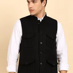 heevis Solid Men Waistcoat-picture-24