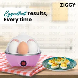 ziggy Compact Pink Electric Egg Boiler Steamer Machine for Home Kitchen Compact Pink Electric Egg Boiler Steamer Machine for Home Kitchen Egg Cooker image 2