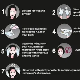 nigrifix Fruit vinegar natural black hair color Gel , NATURAL BLACK image 4