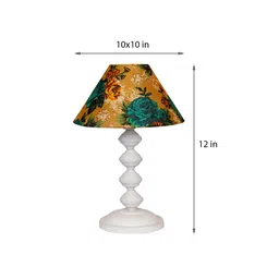 Multicolor Shade Table Lamp With Metal Base By Foziq image 3