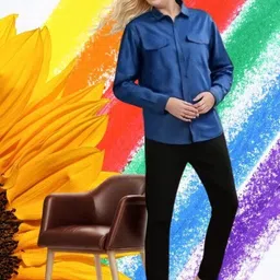 wingzss Women Regular Fit Solid Button Down Collar Casual Shirt image 4