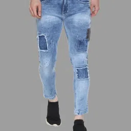khasaab style Men Regular Mid Rise Light Blue Jeans-picture-28