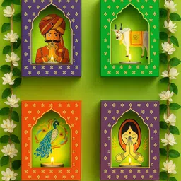 anshkit Paper Tealight Holder Set-picture-11