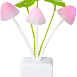 style eva Stylish LED Night Light Color Changing Flower Mushroom Flower Plug in Sensor Home Wall Lamp ~ Multi Color Light Night Lamp-picture-13