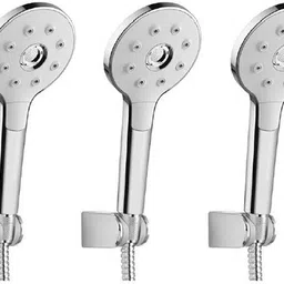 hand shower 3 - Modes, Focused power flow with Hose & clutch set of 3 pic 180 Handheld-image-56
