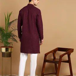 fubar Men Cotton Blend Kurta Pyjama Set image 4