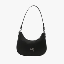kk collect Black Women Sling Bag Women PU Armpit Bag with Zipper-picture-27