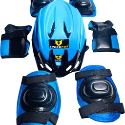 speedfox Skating Kit for Kids (3-7 Years) |Cycling Safety Kit|Knee, Elbow, Thigh Guard Cycling Kit image 2