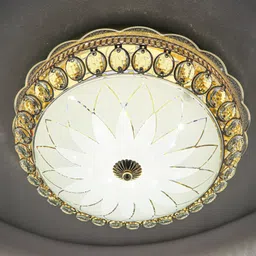 svah Modern LED Chandelier, 16", Crystal, Remote, Bluetooth Ceiling Light Ceiling Lamp image 3