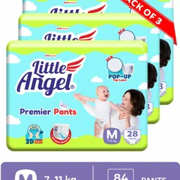 little angel Premier Baby Diaper Pants (3x 28 Pcs) - M-picture-22