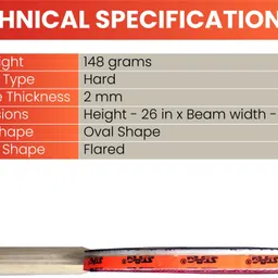 stag 2 Star Red, Black Table Tennis Racquet image 4