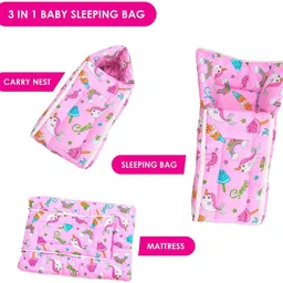 first vision Baby Sleeping Bag with Mosquito Net & Pillow Sleeping Bag image 3