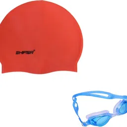 shifter SWIMMING GOGGLE, SWIMMING CAP COMBO KIT SET,PREMIUM SILICONE ANTI SLIP CAP Swimming Kit-picture-31