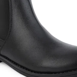 sneaklab Chalsea Solid_Black Outdoor,Trendy,Lightweight,Chalsea boots Boots For Men image 3