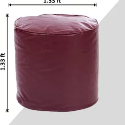 shira 24 Medium Pouffe Bean Bag Cover(Without Beans) image 2