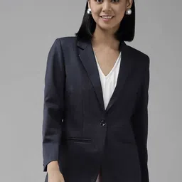 sanjitgarments Women Solid Single Breasted Casual Blazer-picture-12