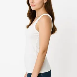 nyora Women White Camisole image 3
