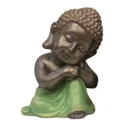 Divine Baby Buddha Statue In Green Symbol Of Joy, Peace & Positivity (Green)-image-12