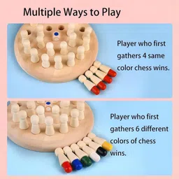 inos Wooden Memory Chess Game for Kids | Fun Indoor Board Game Educational Board Games image 4