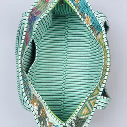 handicraft-palace Patchwork Quilted Silk Carry Bag Grocery Bag image 4