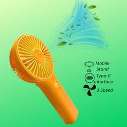 WOYR Premium Quality 3 Speed Rechargeable Portable Mini Fan with stand and cable Portable Mini Rechargeable Fan Rechargeable Fan-picture-10