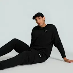 puma WARDROBE Essentials Men's Relaxed Fit Crew-Neck Sweatshirt-picture-32
