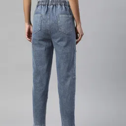 pluss Women Regular High Rise Blue Jeans image 3