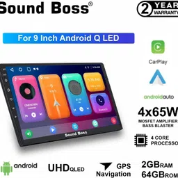 sound boss Androidify 3rd Generation Bass Blaster 9' Inch QLED Android Car-Play (2GB/64GB) Car Stereo-picture-17