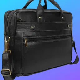 jairaj Men & Women Black Messenger Bag image 1