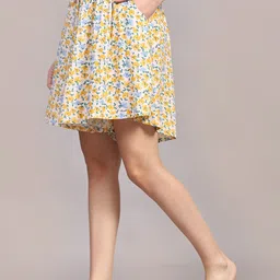 bstories Printed Women Yellow Culotte Shorts image 4