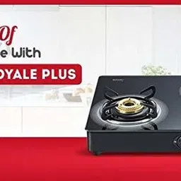prestige Royale Plus 3 Burner Glass Top Glass Manual Gas Stove image 2
