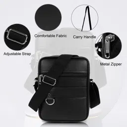 alison Black Men Sling Bag Men Sling Bag-Small image 3