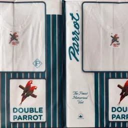 Pack of 2 Double Parrot The Finest Mercerised Vest Men Vest-image-0