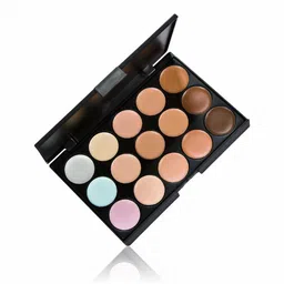 miss hot 15 Colors Contour Concealer Palette with Makeup Puff And Foundation Brush image 2