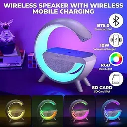 HRKA Multifunctional Speaker Wireless Charger SP169 56 W Bluetooth Party Speaker image 2