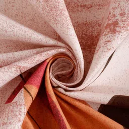 Arrabi Brown & Pink Geometric Printed 300 TC Super King Bedsheet With 2 Pillow Covers image 5