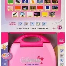 kdsn ABC & 123 Kids Learning Educational Laptop Pink Color (Pink) image 2