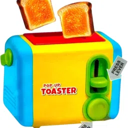 canosse Kids Breakfast Pretend Play Kitchen Set with Toaster, Blue Teapot, Cups & Plates-picture-17