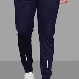 drb creation Pack of 2 Men Solid Dark Blue, Grey Track Pants image 2