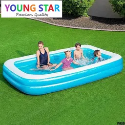 ecom bharat Premium 6.7 FEET (2.01m) LENGTH,5.9 FEETS (1.50m) BREATH AND 51CM HEIGHT. Inflatable Swimming Pool, Inflatable Toy Pump image 3