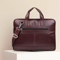 jairaj laptop bag Synthetic Leather hand Messenger Bag men women Waterproof Messenger Bag image 2
